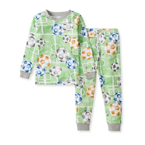 Soccer Field Organic Cotton Two-Piece Pajamas – Burt's Bees Baby (12M)