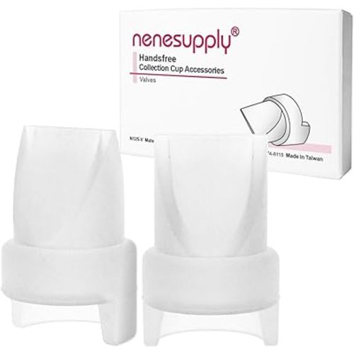 Nenesupply Valves 2pc for Handsfree Wearable Collection Cups. Work with Nenesupply Handsfree Wearable Collection Cups Only. Made of Food Grade Material. Handfree Pumping