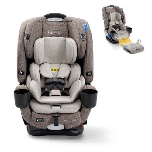 Graco 4Ever DLX Grad 5-in-1 Slim Car Seat, Color: Hancock