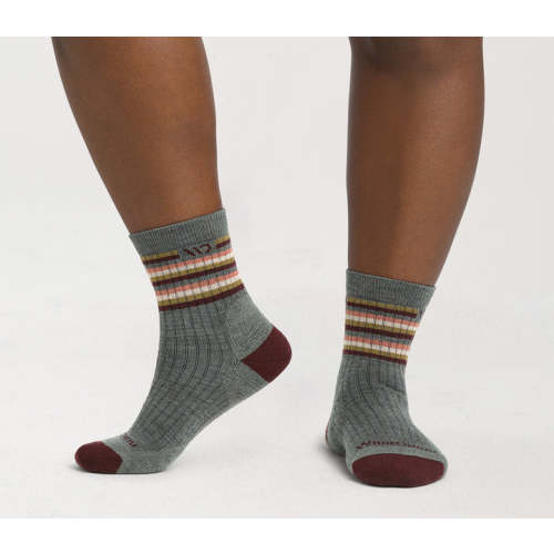 Multi Striped Cushioned Micro Crew Socks - Women's – Wide Open