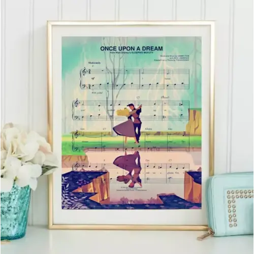 POSTER Sleeping Beauty Wall Art, Artwork, Art Print, Home Decor UNFRAMED, 12x18