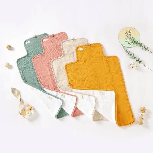 Organic Cotton Portable Baby Changing Mat | 70x46 cm Travel Mat | Gender Neutral Baby Shower Gift | Tiny Alpaca