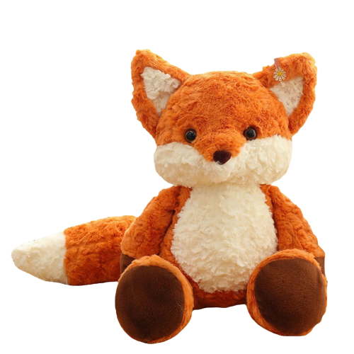 DONG, Plush Fox Stuffed Animal, One Size, Brown, Soft and Cuddly