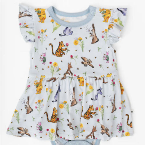 Winnie-the-Pooh in Bloom Baby Flutter Dress – Little Crowns & Capes