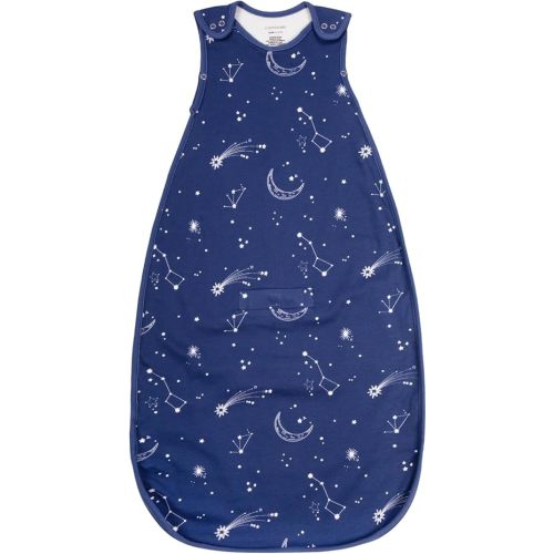 Merino Wool & Organic Cotton Sleep Sack 2-Way Zipper Adjustable Universal Size Sleeping Bag for Baby Year-round Use