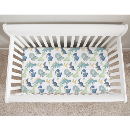 Dinosaur Crib Sheet, Dinosaur Crib Bedding, Dinosaur Nursery, Baby Boy Crib Sheet, Crib Sheets Boy, Baby Boy Crib Bedding, Blue Green Orange