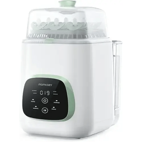 Momcozy KleanPal Pro All-in-One Bottle Washer, Sterilizer & Dryer - White | 9 Cleaning Modes Baby Bottle Washer for Bottles, Pump Parts & Baby Essentials, Time-Saving & Hands-Free, 26 Spray Jets