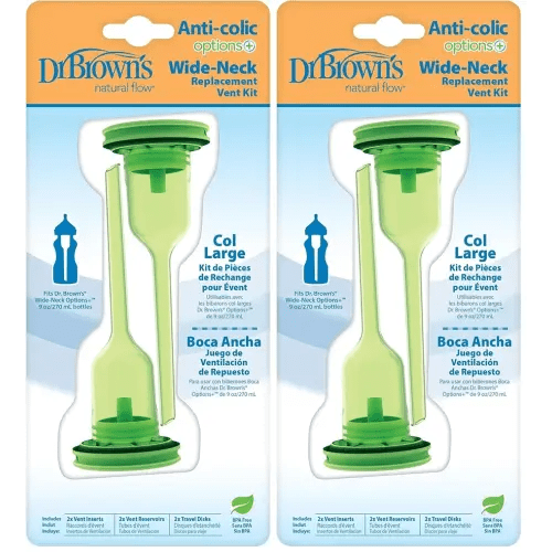 Dr. Brown's Options+ Wide-Neck Replacement Kit, 9 Ounce (Pack of 2)
