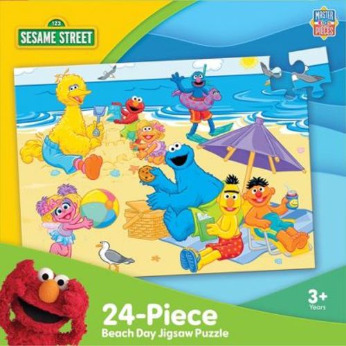MasterPieces 24 Piece Jigsaw Puzzle for Kids - Sesame Street Beach Day