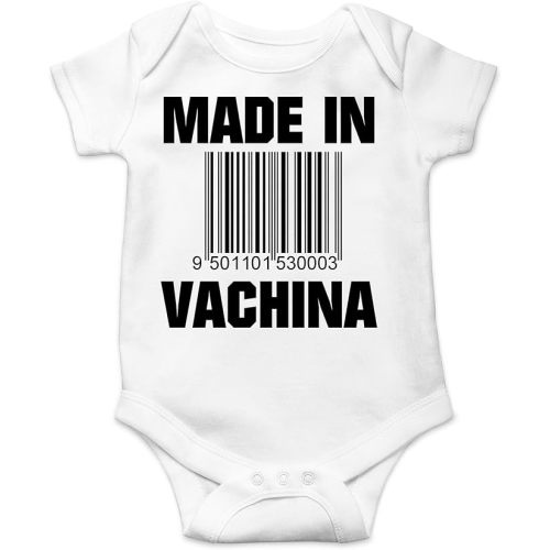 AW Fashions Made in VaChina Baby Bodysuit Funny Cute Baby Girl Clothing or Boy Outfit Infant Romper