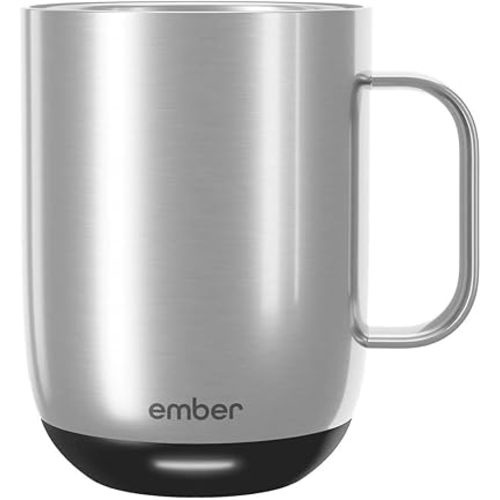 Ember Mug 2, 14 oz, Temperature Control Smart Mug, Stainless Steel