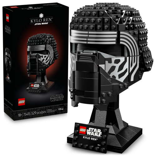 LEGO Star Wars Kylo Ren Helmet - DIY Model Kit For Adults 18+ - Collectible Building Kit - Room Decor Idea for The Force Awakens Fans - Gift for Christmas - 75415