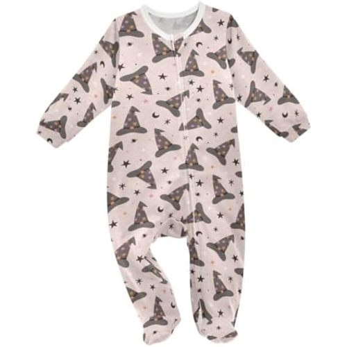 Baby Girl One Piece Footie, Infant Romper Sleeper Baby Boy Play Footed, 0-24 Months
