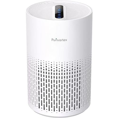 Air Purifiers for Home, H13 True HEPA Filter for Pollen, Smoke, Dusts, Pets Dander, Odor, Hair, Ozone Free, 20db Quiet for Bedroom, Living Room, SGS Certificaion - AC400 White