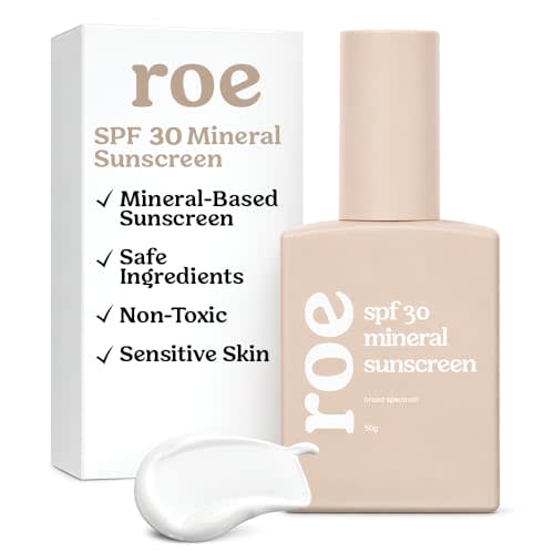 Roe Wellness- Baby Sunscreen Mineral & Reef Safe, Zinc Oxide, Non-Toxic Ingredients SPF 30 | Great For Toddlers, Kids, Newborns & Babies | Non-Greasy, Paraben-Free