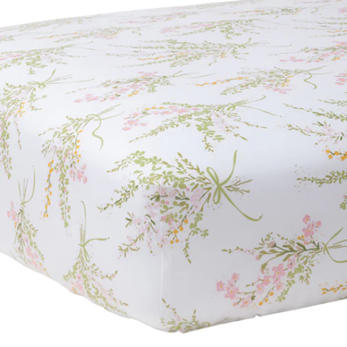 Truvy Pink Crib Sheet