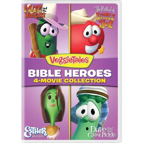 VeggieTales: Bible Heroes 4-Movie Collection (Moe and the Big Exit / The Ballad of Little Joe / Esther - The Girl Who Became Queen / Dave and the Giant Pickle) [DVD]