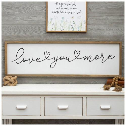 Love You More Wood Wall Decor
