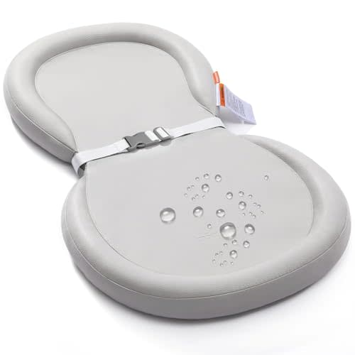 Baby Changing Pad, Soft, Foldable Leather Diaper Changing Pad, Contoured Changing Table Pads for Dresser, Waterproof & Non-Slip Wipeable, 30"X19",Gray