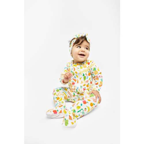 Fruit of the Spirit PJ Footed Onesie Bamboo – Holy Pals