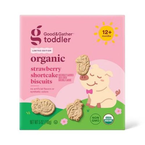 Organic Strawberry Shortcake Biscuits - 5oz - Good & Gather™