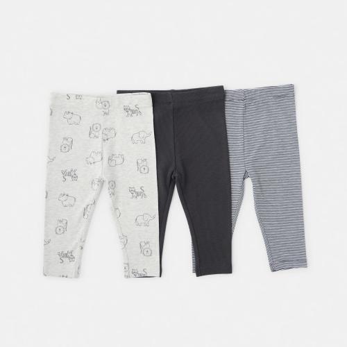 3 Pack Print Leggings - Kmart