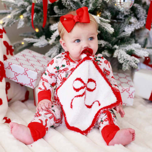 CuddleLane™ Luxe Lovey | Christmas Bows