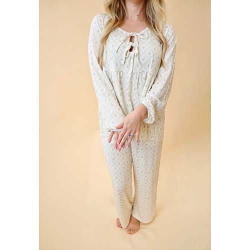 Women's Bamboo PJ Lounge Set (Vintage Floral)