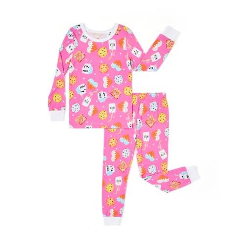 PATPAT Baby Pajama Sets with Bamboo Viscose, Snug fit Cooling Pjs for Girls Boys Kids Toddler, Cool-touch Sleepers Sleepwear