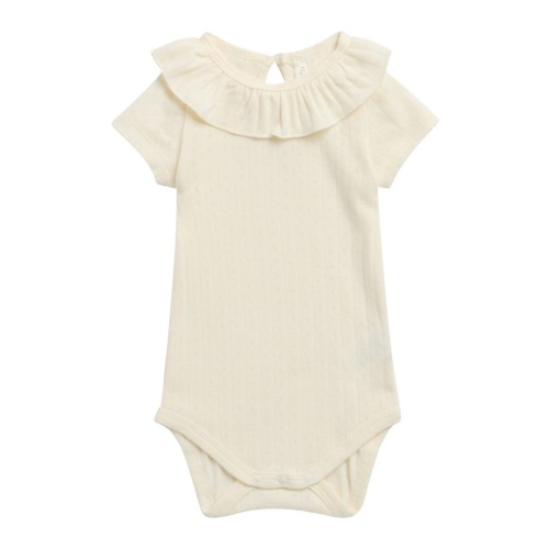 Ruffle Collar Cotton Bodysuit, 6-12M
- Only 2 left
