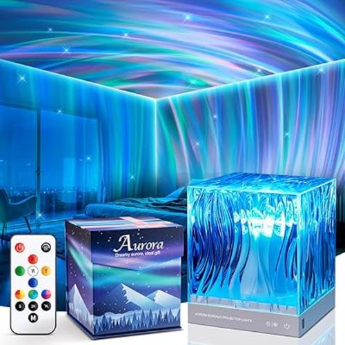 Northern Lights Projector Gifts for Women Gifts for Teenage Girls Boy, 18 Colors Galaxy Projector for Bedroom Lights, Remote Night Light for Kids, Cute Room Decor Aesthetic, Cool Stuff Teen Girl Gifts