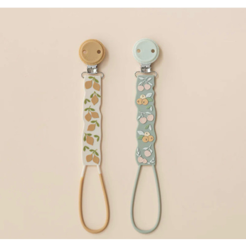 Beadless Silicone Pacifier Clip Set (2-Pack)