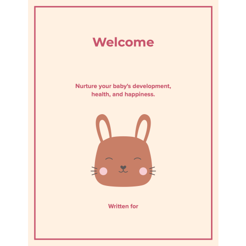 Welcome Baby: Personalized Baby Book