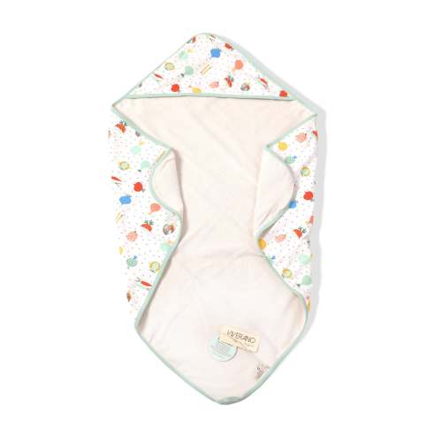 Veggie Salad Reversible Baby Hooded Towel (Organic)