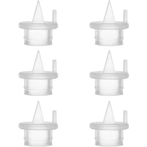 6pcs Duckbill Valves Compatible with Zomee Z1/Z2/BabyBuddha/NCVI 8782/8780/Motif Twist Breast Pump Replacement Pump Accessories