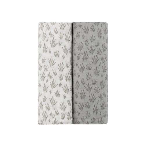 French Terry Blooms Collection - Two Pack Muslin Swaddle