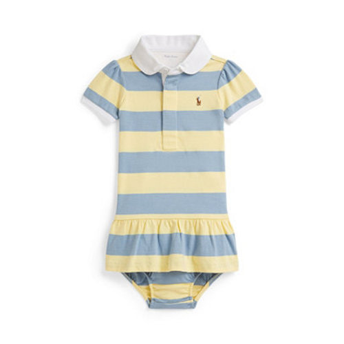 Baby Girls' Striped Rugby Dress and Bloomer