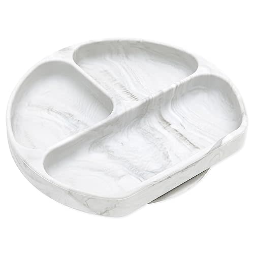 Bumkins Toddler and Baby Suction Plate - Marble