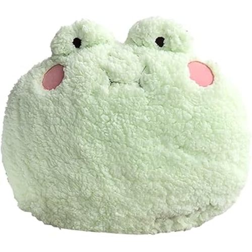 Frog Plush Pillow, Giant Frog Stuffed Animal (25.6 * 23.6 inch), Adorable Jumbo Frog Plush Toy Hugging Pillow, Home Cushion Decoration Birthday Xmas Travel Gift for Kids Adults Girls Boys