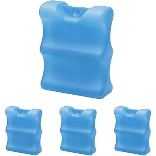 Medela Ice Pack for Breast Milk Storage, Contoured Shape Designed to Fit Breastmilk Bottles, for On The Go or Traveling Moms (Pack of 4)