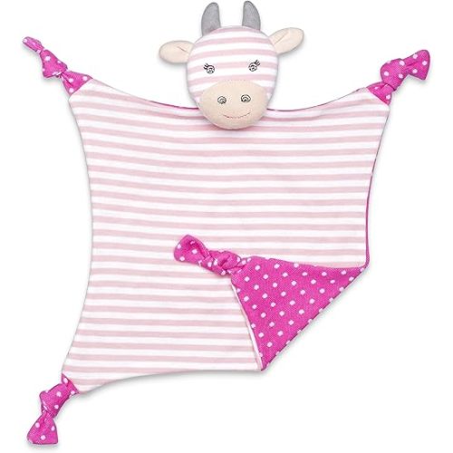 Organic Farm Buddies Apple Park Georgia Giraffe Blankie, Blanket Baby Toy for Newborns, Infants, Toddlers - Hypoallergenic, 100% Organic Cotton