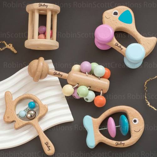 Custom Wooden Musical Instrument Set, Personalized Wooden Instrument Kit, Montessori Toddler Music Toys, Educational Play Kits