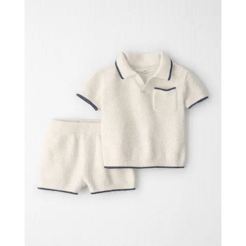 Baby Boy 2-Piece Organic Cotton Knit Top & Short Set - Little Planet | Carter's