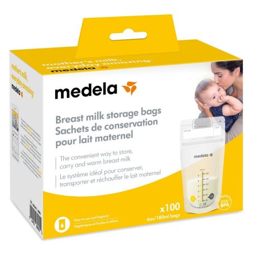 Medela Breast Milk Storage Bags 6oz/180ml, Size: 100ct