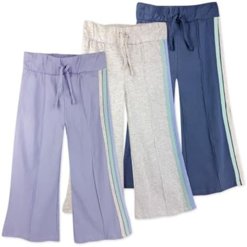 Butterblu Wilder 3-Pack Wide Leg Knit Pant, 100% Organic Cotton for Girls