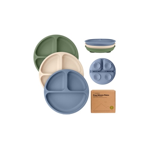 3-Pack Prep Silicone Suction Plates