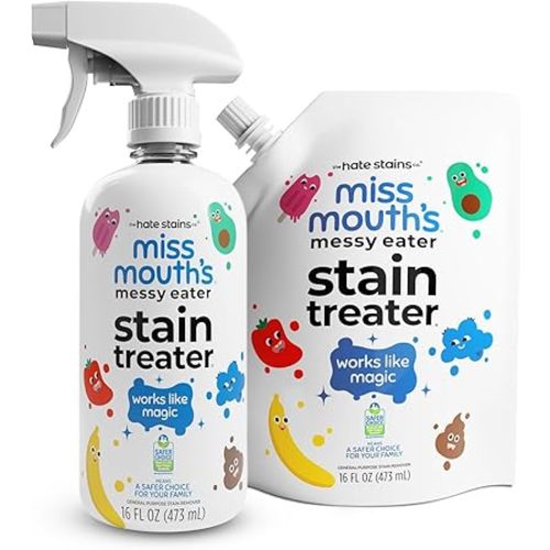 Miss Mouth's Messy Eater Stain Treater - 16oz Spray and 16oz Refill Pouch