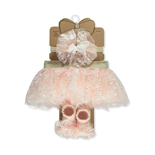 First Steps Baby Girls' 3-Piece Tutu Headband Set