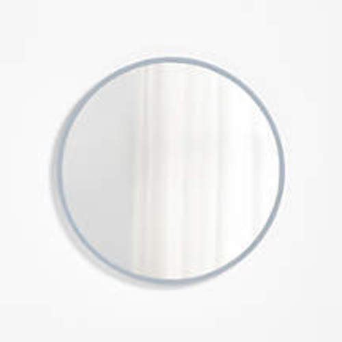 Finn Blue Wooden 31" Round Kids Wall Mirror