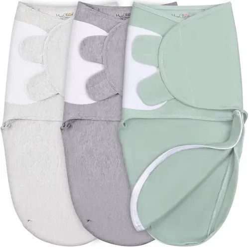 Mama Cheetah Baby Swaddle Blanket with Zipper, Newborn Swaddle Sack, Baby Swaddles Sleep Sack 0-3 Months, Baby Swaddle Wrap for Baby Boy & Girl, 3-Pack